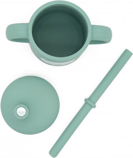 Sassi Junior Παιδικό Ποτηράκι από Σιλικόνη Πράσινο 120ml