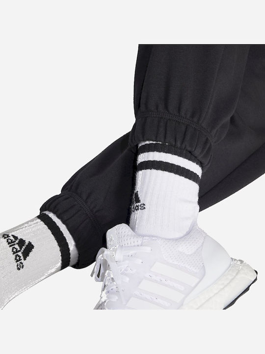 Essentials Linear French Terry Cuffed Sweatpants Black