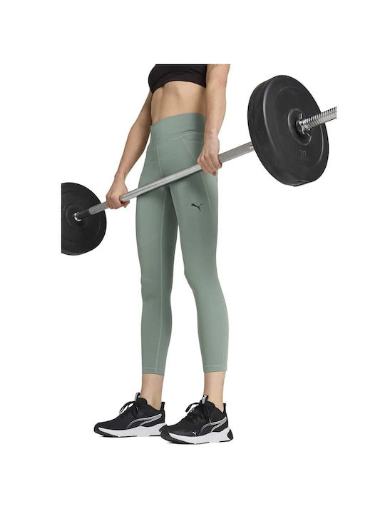 Puma Essentials Women's Cropped Training Legging High Waisted Green