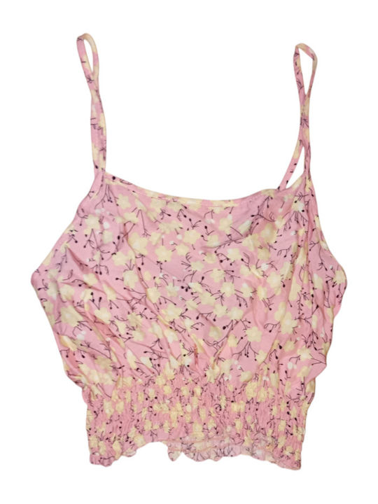 Set with Skirt Floral Pink
