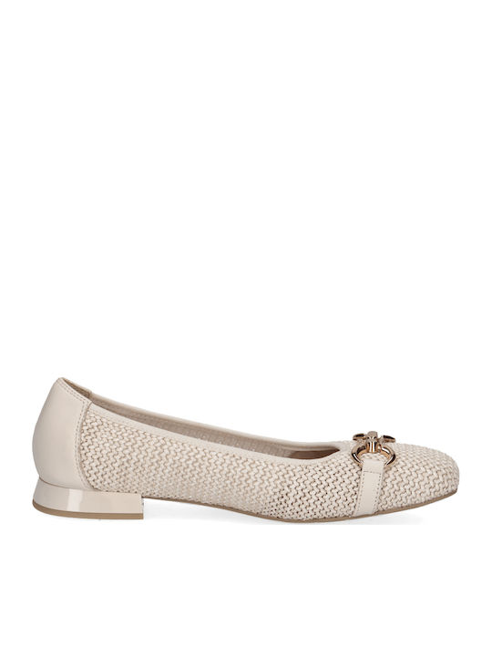 Damen Ballerinas in Beige Farbe