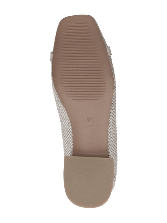 Damen Ballerinas in Beige Farbe