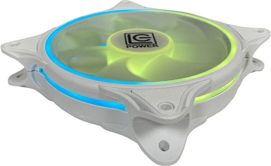 LC-Power Lc-cf-120-argb-kit-w Case Fan 120mm with ARGB Lighting and Connection 6-Pin 3pcs White
