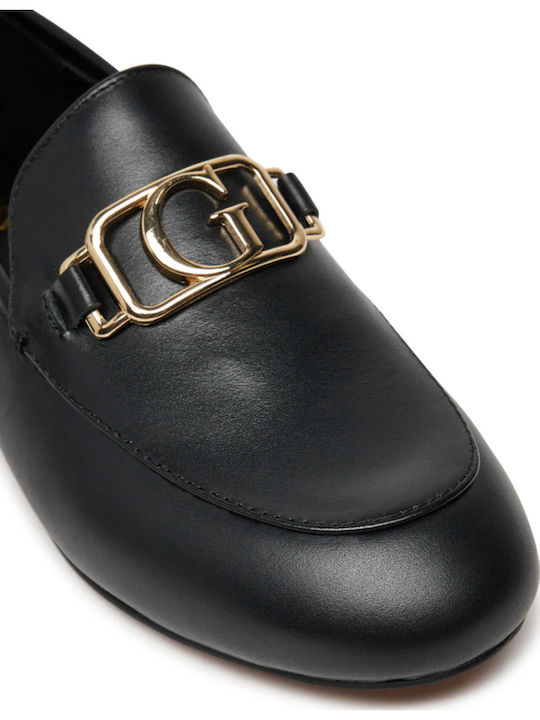 Δερμάτινα Γυναικεία Loafers σε Μαύρο Χρώμα