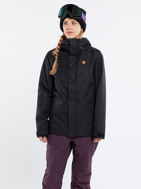 Volcom Bolt Insulated H0452413-BLK Γυναικείο Μπουφάν για Σκι & Snowboard Μαύρο