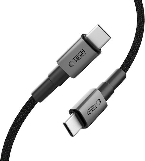 Tech-Protect Ultraboost USB 2.0 Cable USB-C Male - USB-C 100W PD Gray 0.5m