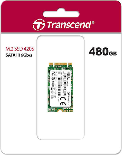 Transcend 420S SSD 480GB M.2 mit SATA III Verbindung TS480GMTS420S