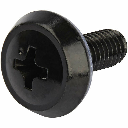 10-32 Rack Screws Nuts 50 Pieces Black
