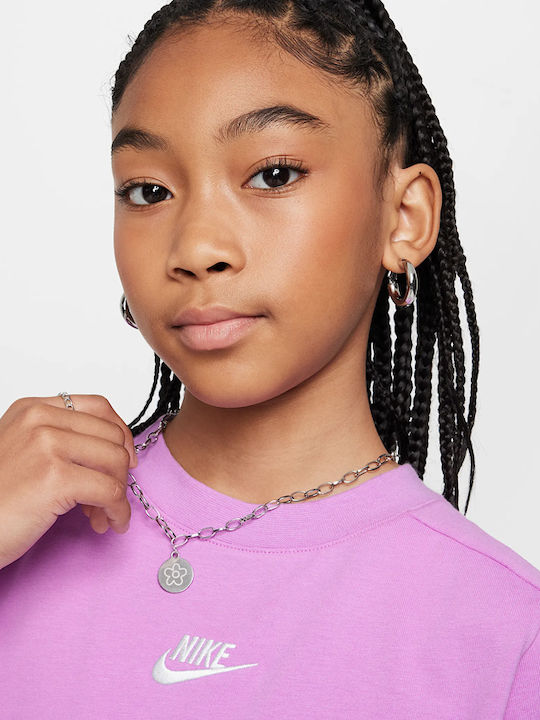 Kinder-T-Shirt Lila Sportswear