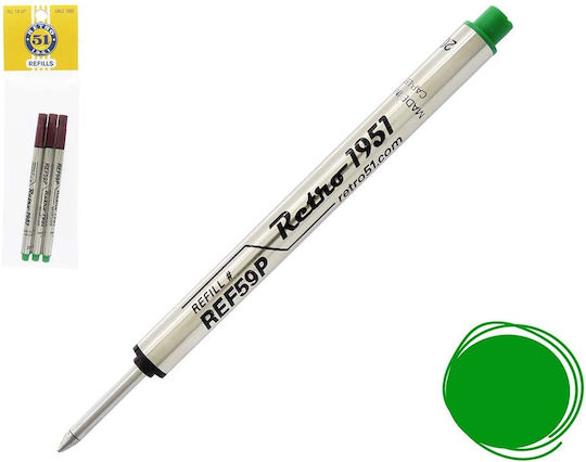 Retro 51 3 Ersatz- und Füllfederhaltertinten für Stift Grüne
