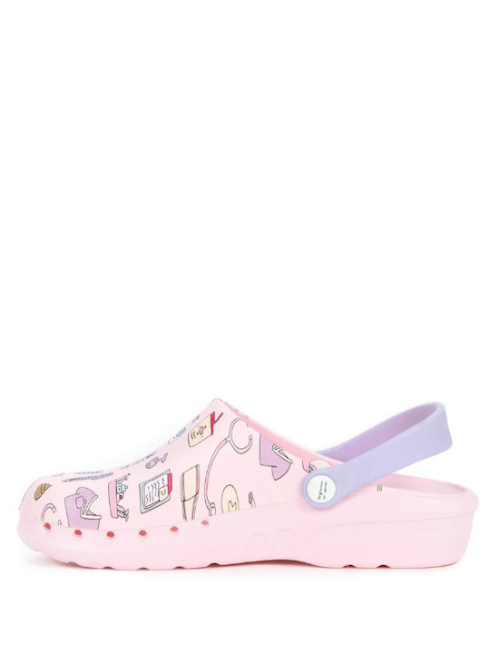 Suecos Damen Anatomische Holzschuhe Rosa