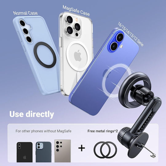 Ugreen Βάση Κινητού Αυτοκινήτου με Μαγνήτη MagSafe Μαύρη