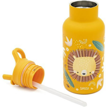 Sassi Junior Lion Kinderflasche Rostfreier Stahl Gray 500ml