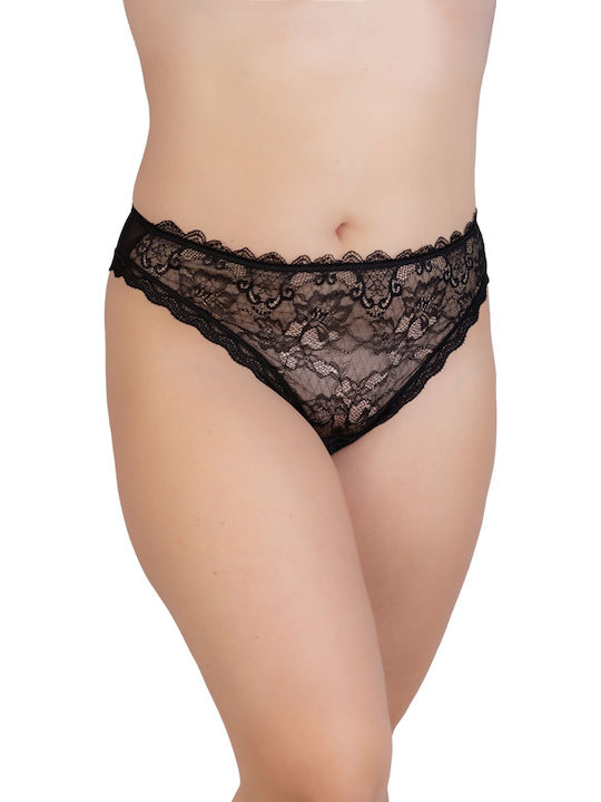 Femeie Brazilia cu Dantelă Black