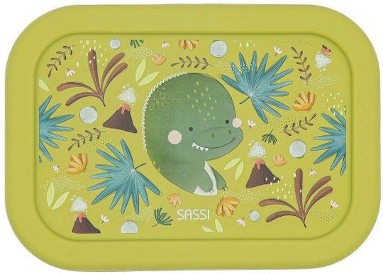 Sassi Junior Dinosaur Dinosaur Plastic Kids' Food Container 0.7lt Yellow x 12cm