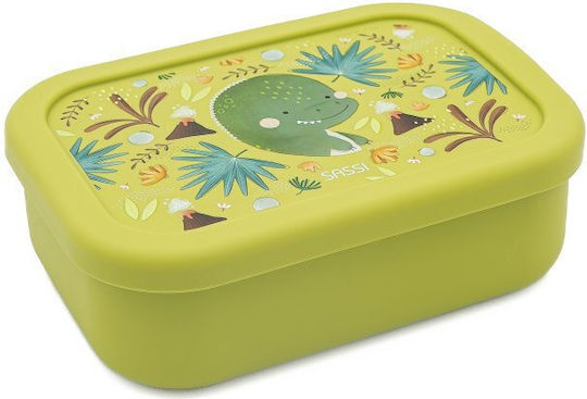 Sassi Junior Dinosaur Dinosaur Plastic Kids' Food Container 0.7lt Yellow x 12cm