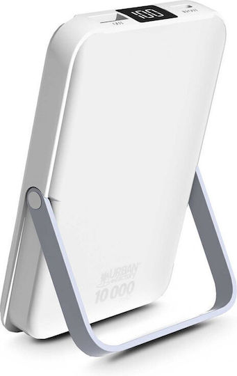 Urban Factory MagSafe Power Bank 10000mAh с USB-A порт и USB-C порт Бял