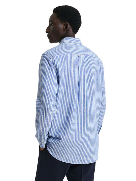 Gant Linen Shirt Dark Sea