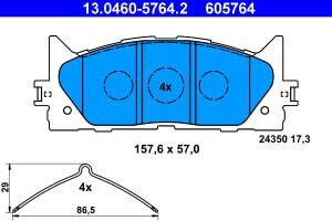 Ate Disc Brake Pad Set