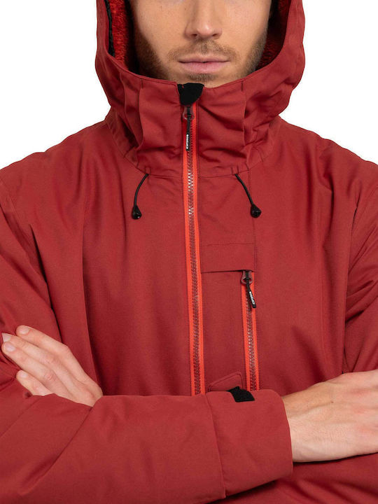 Icepeak Chester 56229659-470 Ανδρικό Μπουφάν για Σκι & Snowboard Κόκκινο