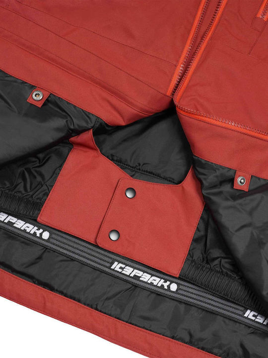 Icepeak Chester 56229659-470 Ανδρικό Μπουφάν για Σκι & Snowboard Κόκκινο