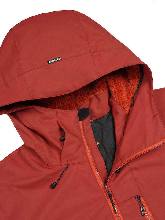 Icepeak Chester 56229659-470 Ανδρικό Μπουφάν για Σκι & Snowboard Κόκκινο