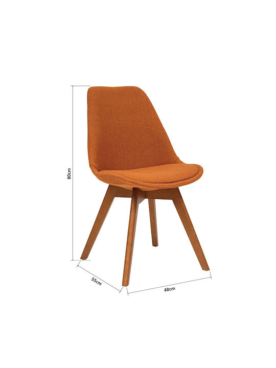 A-s Baya Kitchen Fabric Chair Amber 48x55x80cm