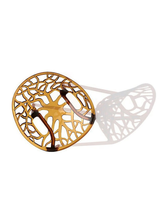 Crystal Καρέκλα Τραπεζαρίας από Πολυπροπυλένιο Amber Transparent 59x60x80εκ.
