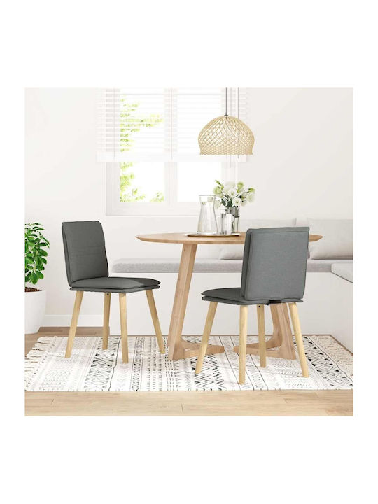 Dining Room Fabric Chair Sc. Grey 45x54x86cm 2pcs