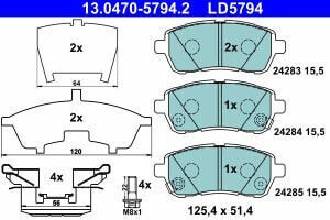 Ate Disc Brake Pad Set