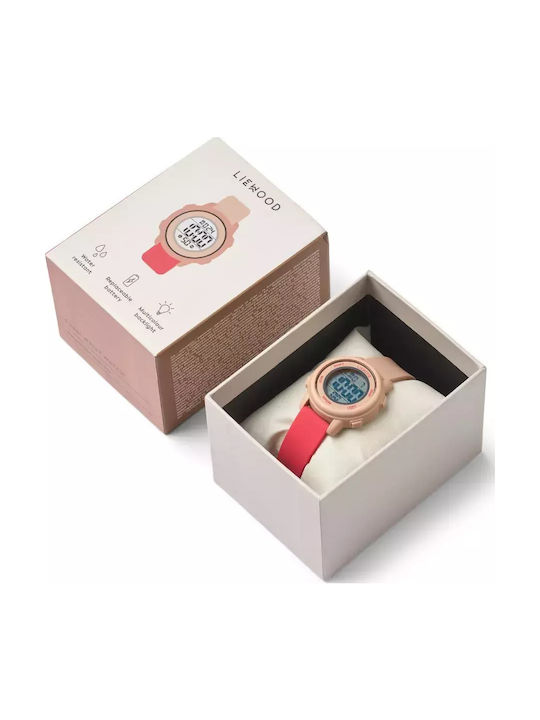 Liewood Παιδικό Ψηφιακό Ρολόι 34mm Sussi Μπεζ