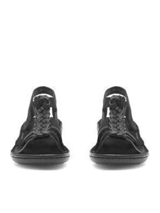 Women's Flat Sandals Anatomic in Black Color
