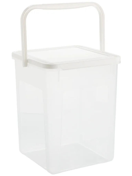 Rotho Babydesign Plastic Storage Box with Lid Transparent 23x23.5x27cm 1pcs