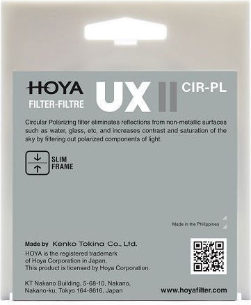 Hoya UX II Filter CPL 55mm for Camera Lenses