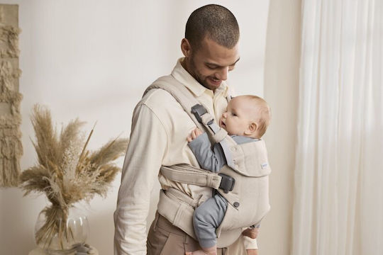 BabyBjorn Classic Carrier Harmony Woven Beige with Maximum Weight 15kg