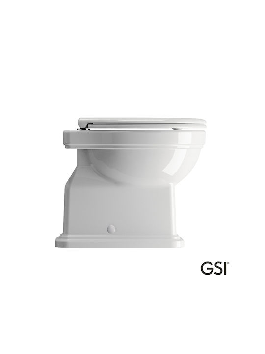 GSI Λεκάνη Δαπέδου με Καζανάκι με Κάλυμμα Soft Close Λευκή