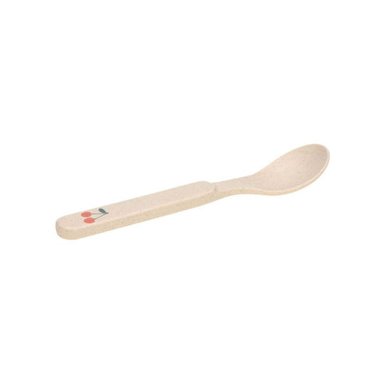 Laessig Baby Set with Spoons Happy Fruits made of Melamine for 6+ months Beige 4pcs