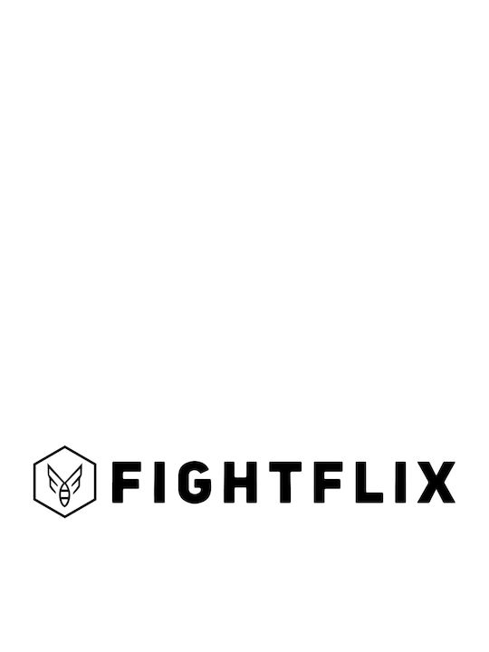 Fightflix Judo Logo Grip Blue Outline IV Black T-Shirt Economy