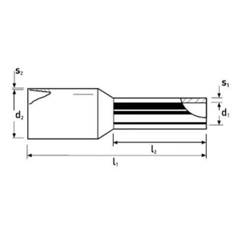 Knipex Ακροδέκτες Ακροχιτώνια με Μόνωση Λευκό (97 99 330) σε σετ των 200τμχ