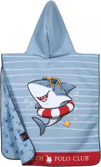 Kid's Beach Poncho Summer Shark 4044 Greenwich Polo Club