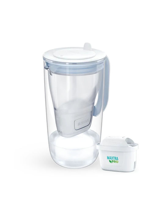 Brita Maxtra Glass Serving Jug Light Blue with Filter 2500ml