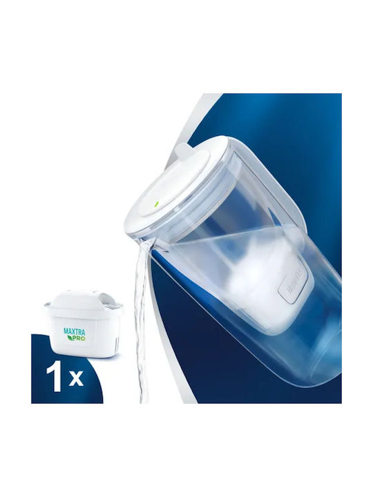 Brita Maxtra Glass Serving Jug Light Blue with Filter 2500ml