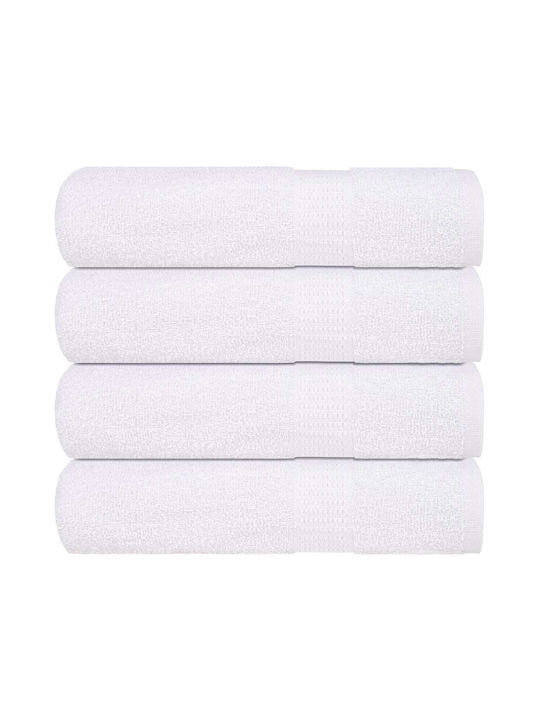 vidaXL Bath Towel Set 4pcs 50x100cm White