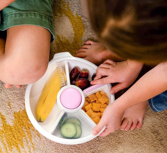 GoBe Παιδικό Πιάτο Φαγητού Snack Spinner Large Μωβ