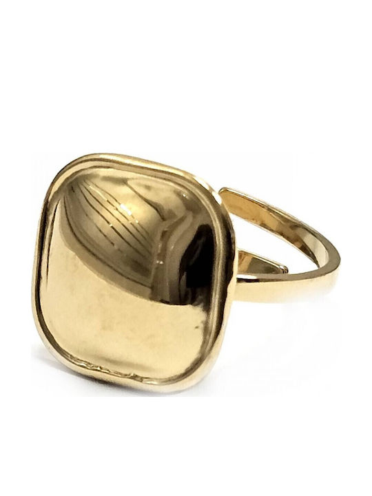 Karma Gifts Women's Steel Gold Plated Ring
