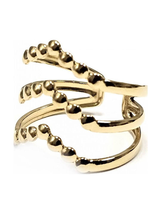 Karma Gifts Women's Steel Gold Plated Ring
