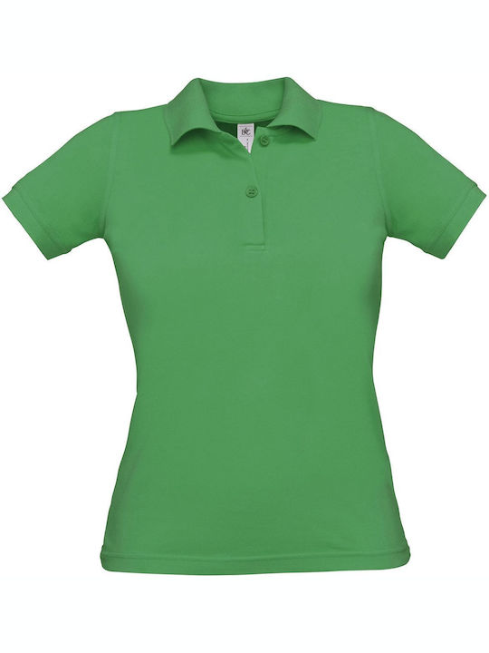 B&C Safran Pure Women Kelly Women's Short Sleeve Promotional Blouse Kelly green