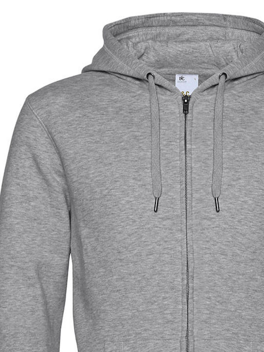 B&C Men's Long Sleeve Promotional Sweatshirt Heather grey