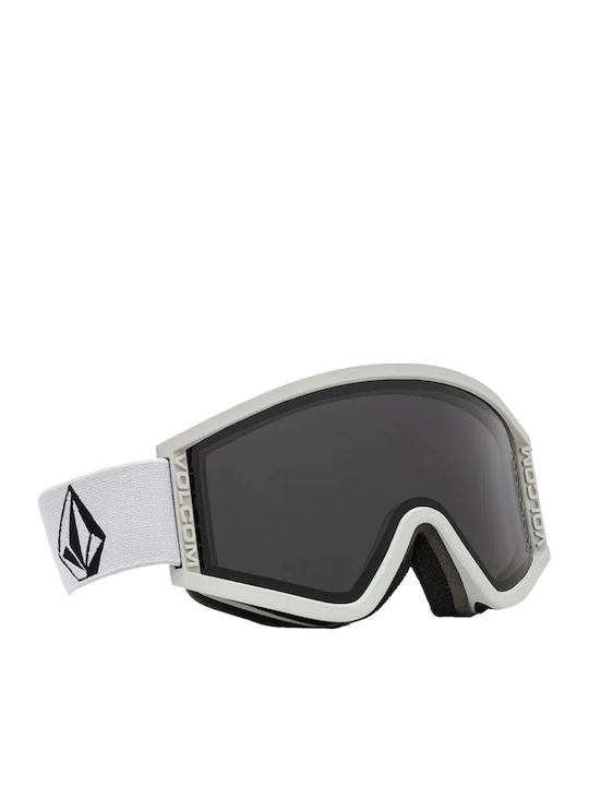 Volcom Hijinx Ski & Snowboard Goggles Kids White with Lens in Gray Color