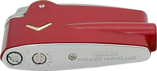 Ronson Premiere Varaflame Flame Lighter In Red Colour